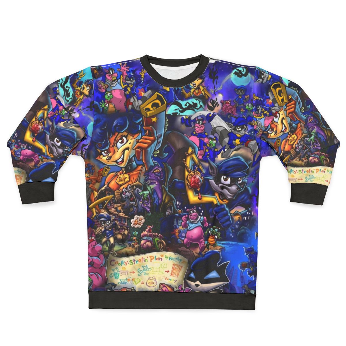Sly Cooper Collage Comic Sweatshirt