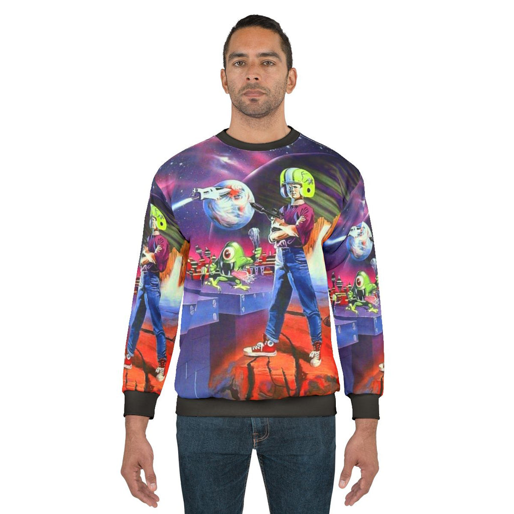 Retro Commander Keen DOS Gaming Sweatshirt