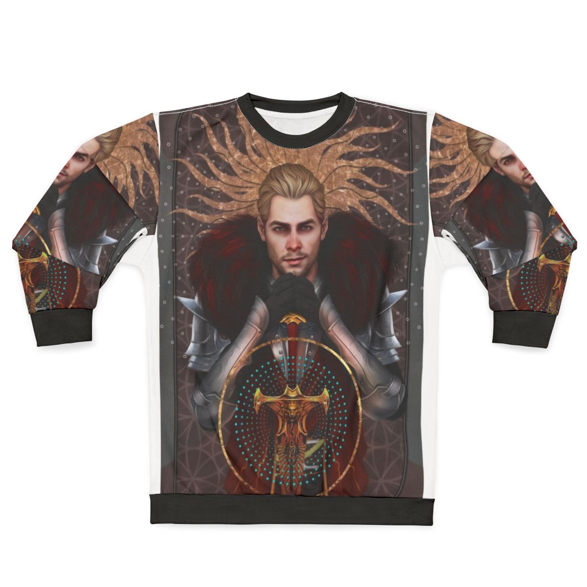 Tarot Sweatshirt with Dragon Age Cullen Rutherford Templar Design