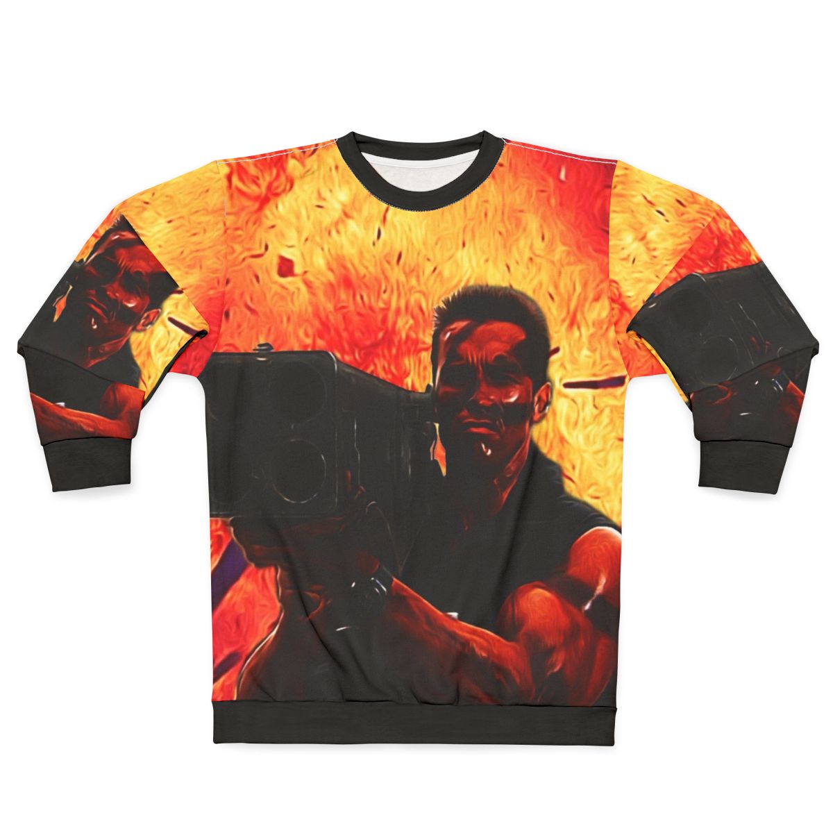 Commando inspired Matrix rocket launcher sweatshirt