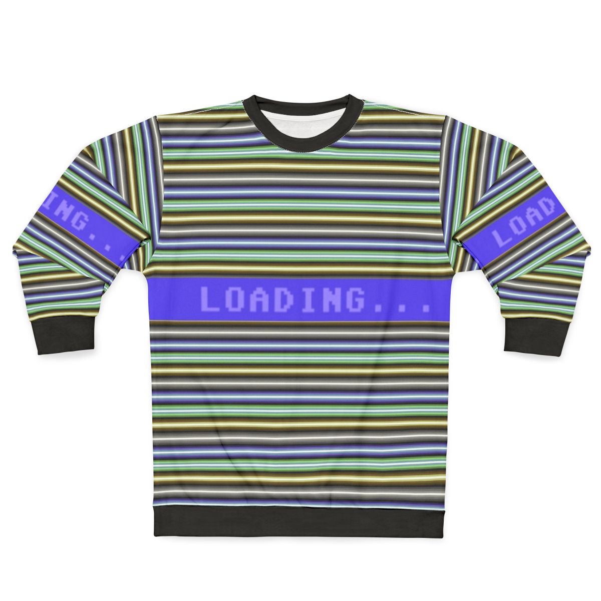Commodore 64 Raster Bars Retro Sweatshirt
