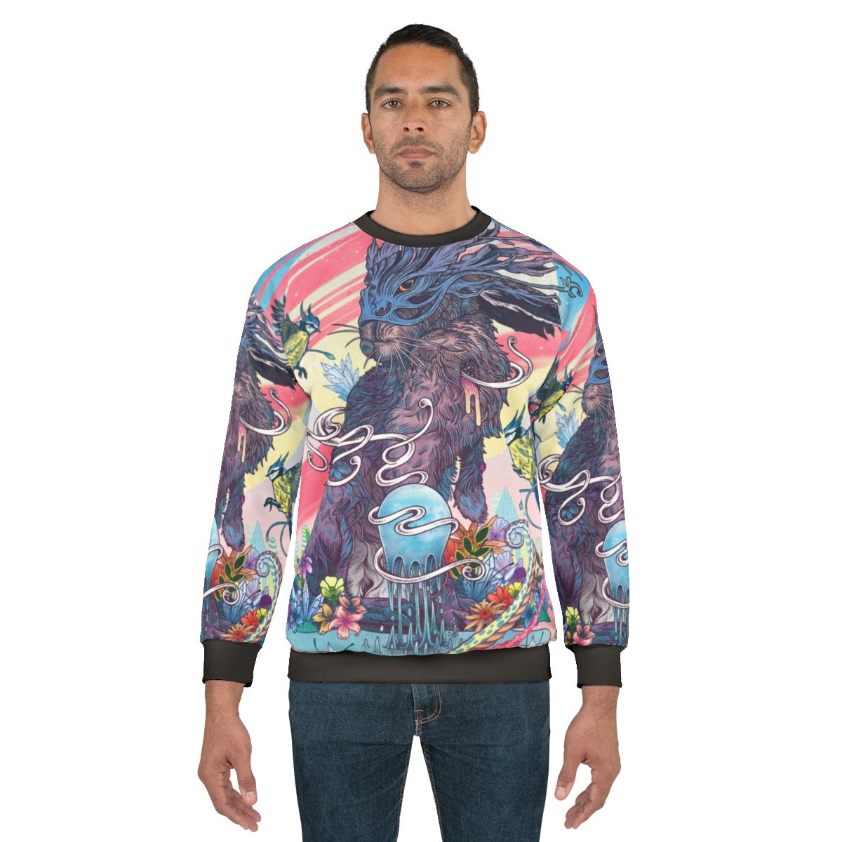Psychedelic Jackalope Communion Sweatshirt