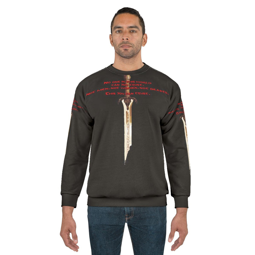 Conan and Crom Fantasy Warrior Sweatshirt