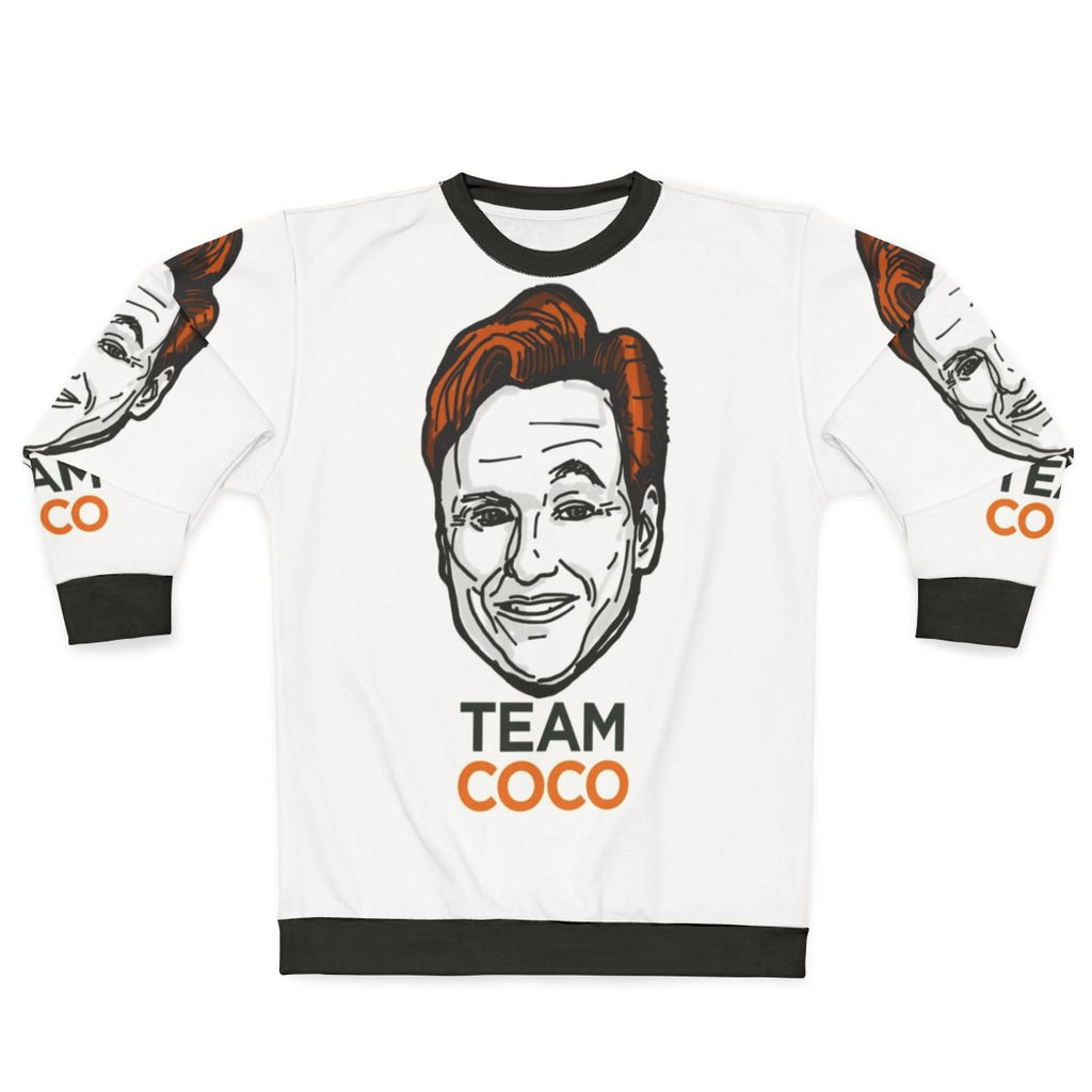 Conan O'Brien Team Coco Smiles Eyebrows Sweatshirt