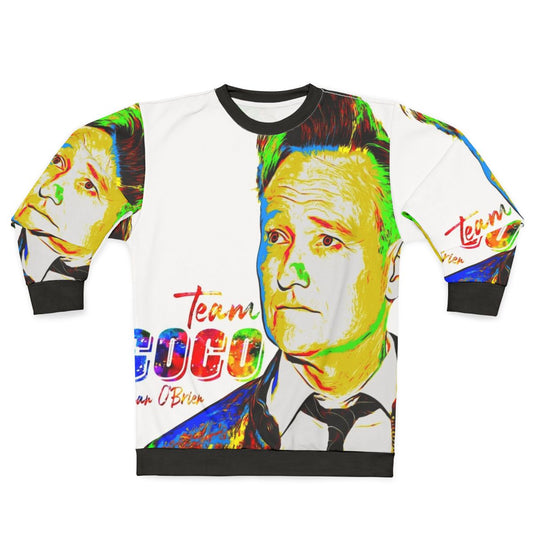 Conan O'Brien Team Coco Watercolor Portrait Sweatshirt