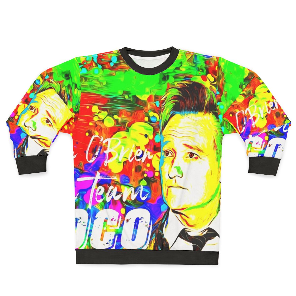 Conan O'Brien watercolor portrait sweatshirt with cool artwork