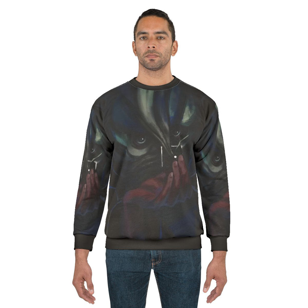 Conceptualization gaming sweatshirt with Disco Elysium logo