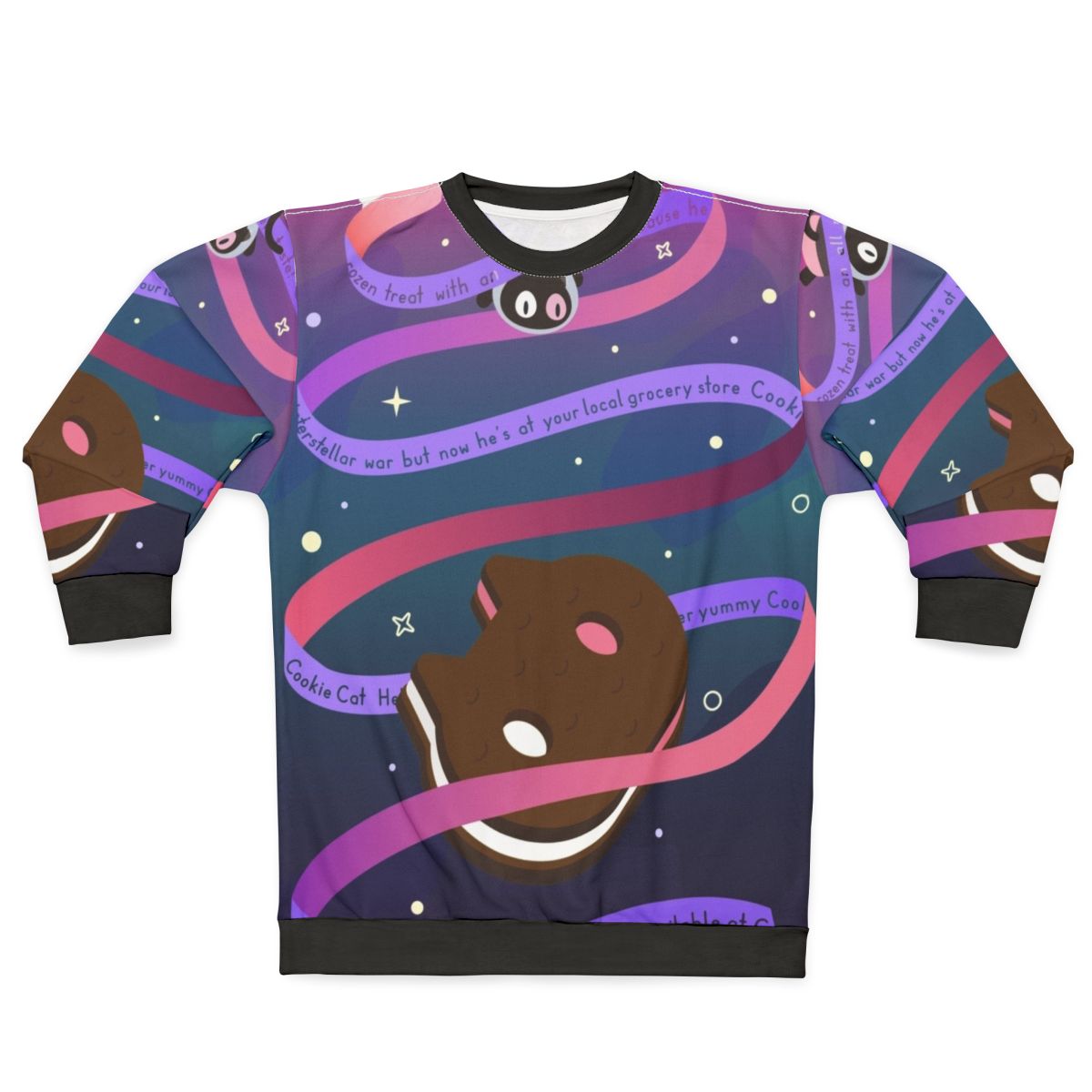 Cookie Cat Sweatshirt featuring the beloved character from Steven Universe