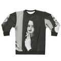 Cool Smoker Sweatshirt with Janis Joplin Music Design