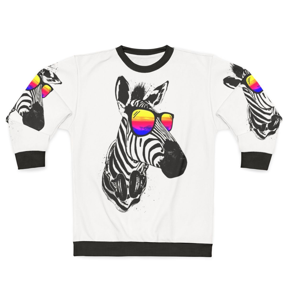 Zebra print sweatshirt with cool and trendy design