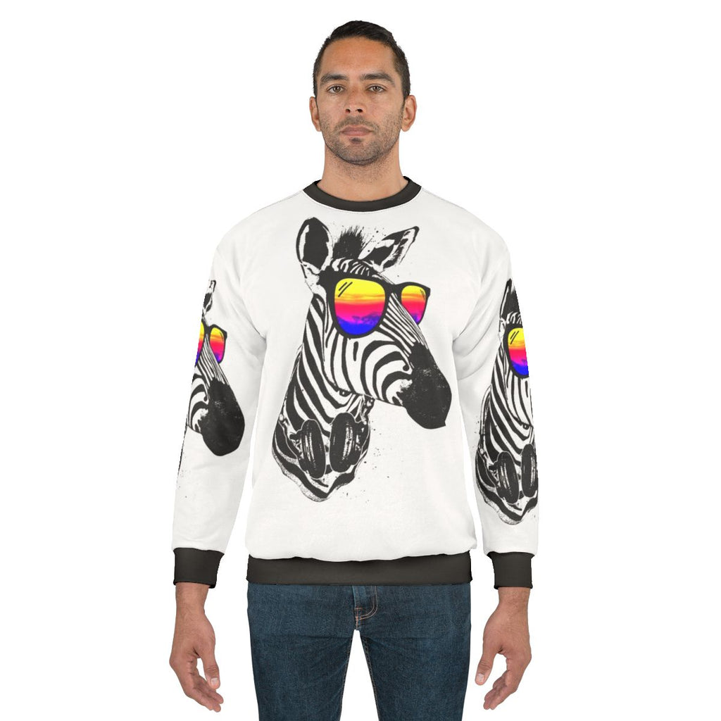 Zebra print sweatshirt with cool and trendy design
