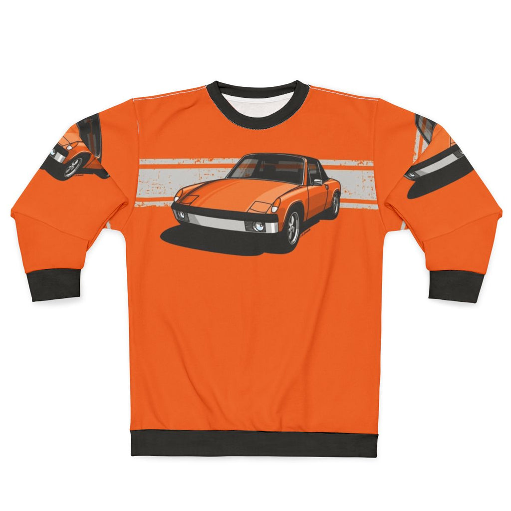 German Sports Car Sweatshirt featuring Porsche 914 classic car design