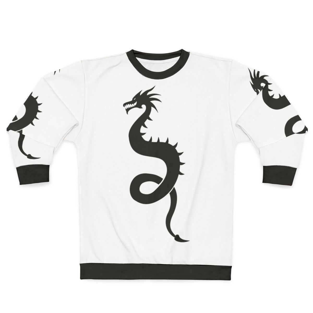 Legendary animals dragon silhouette cool sweatshirt
