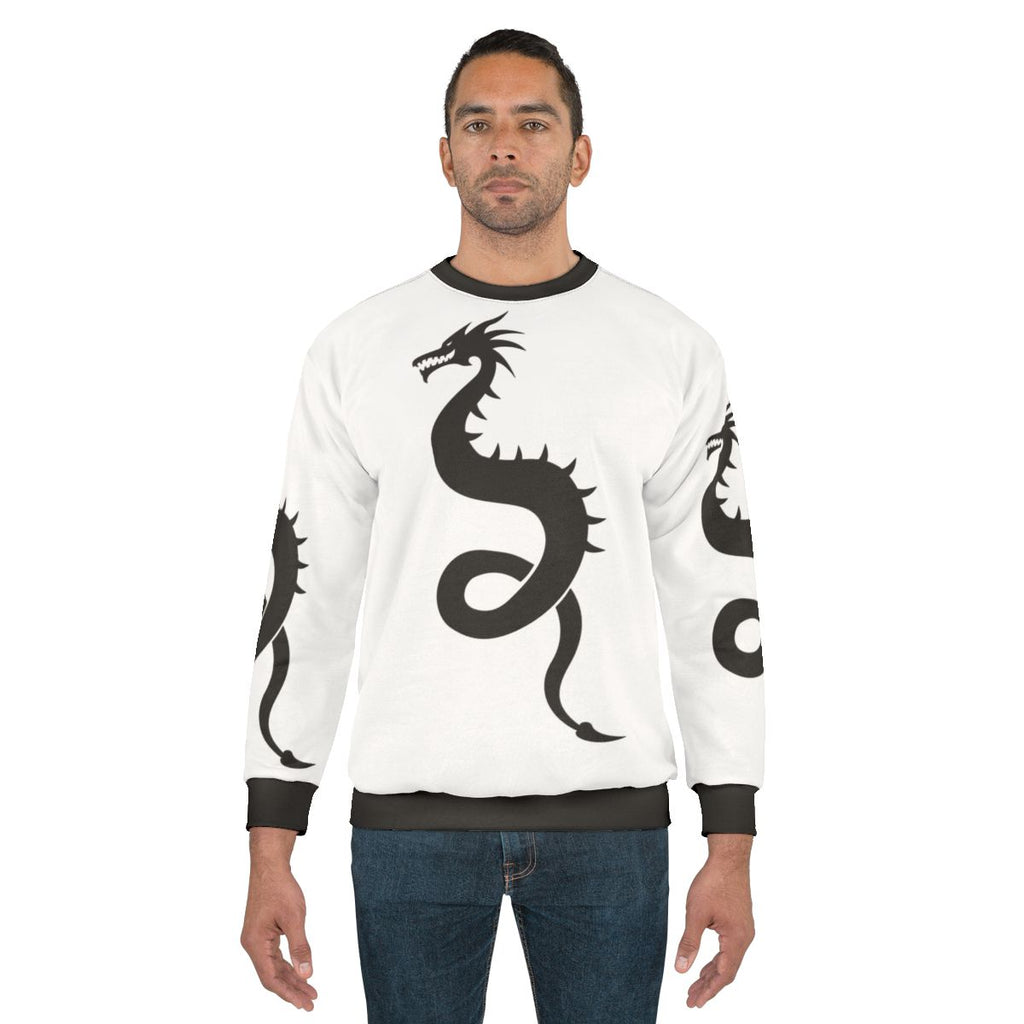 Legendary animals dragon silhouette cool sweatshirt