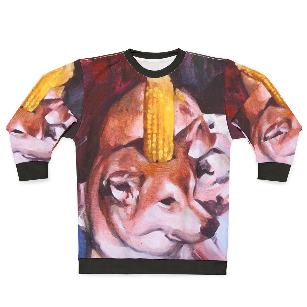 Corn dog sweatshirt with dank meme design
