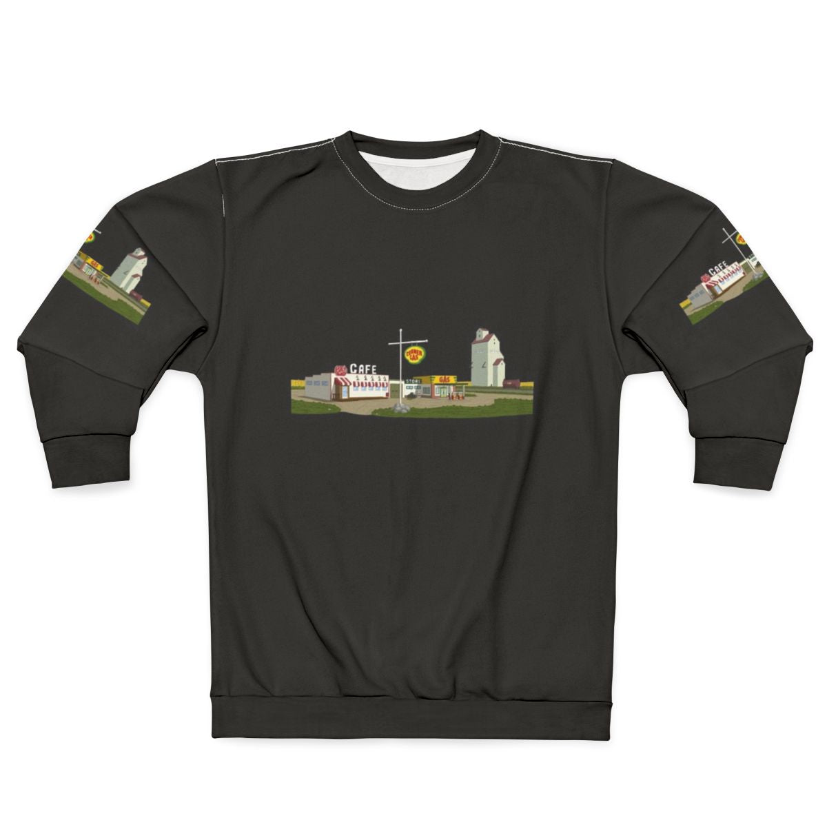 Corner Gas Set Sweatshirt with Comedy Television Design