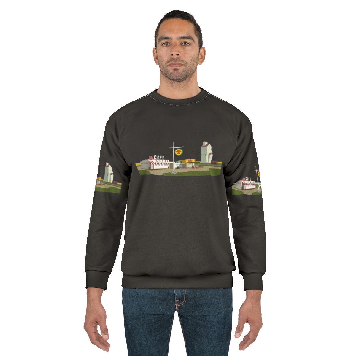 Corner Gas Set Sweatshirt with Comedy Television Design