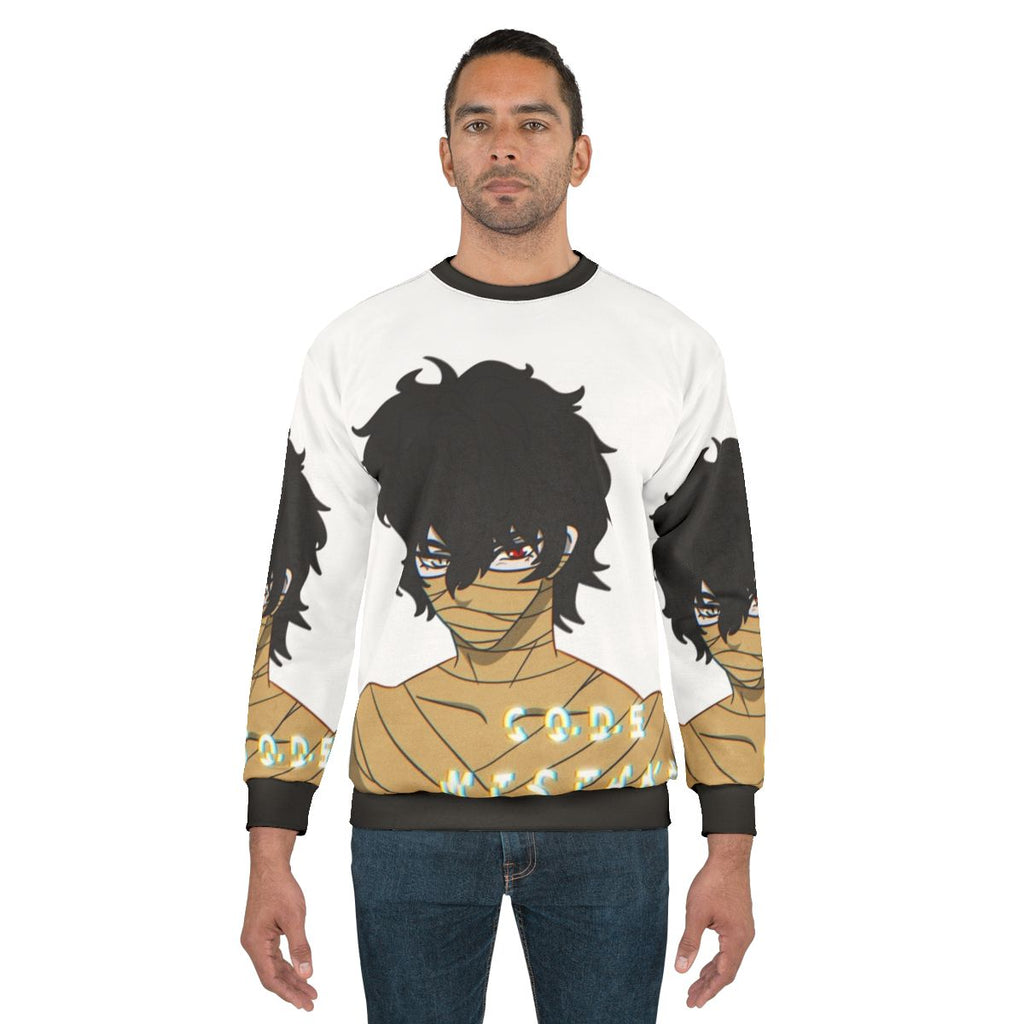 Corpse Code Mistake Sweatshirt with Anime Peeker Design