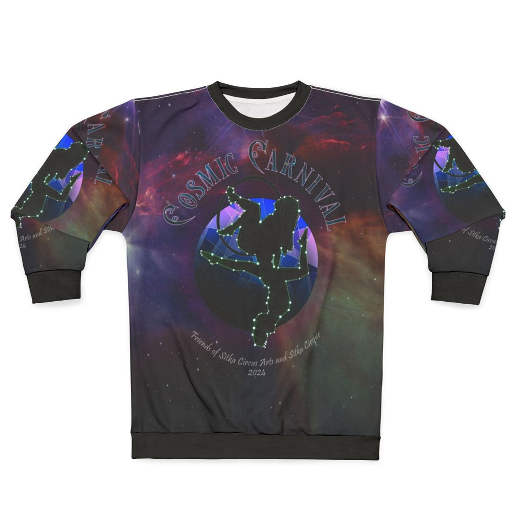 Cosmic Carnival 2024 Sweatshirt with Constellation Design