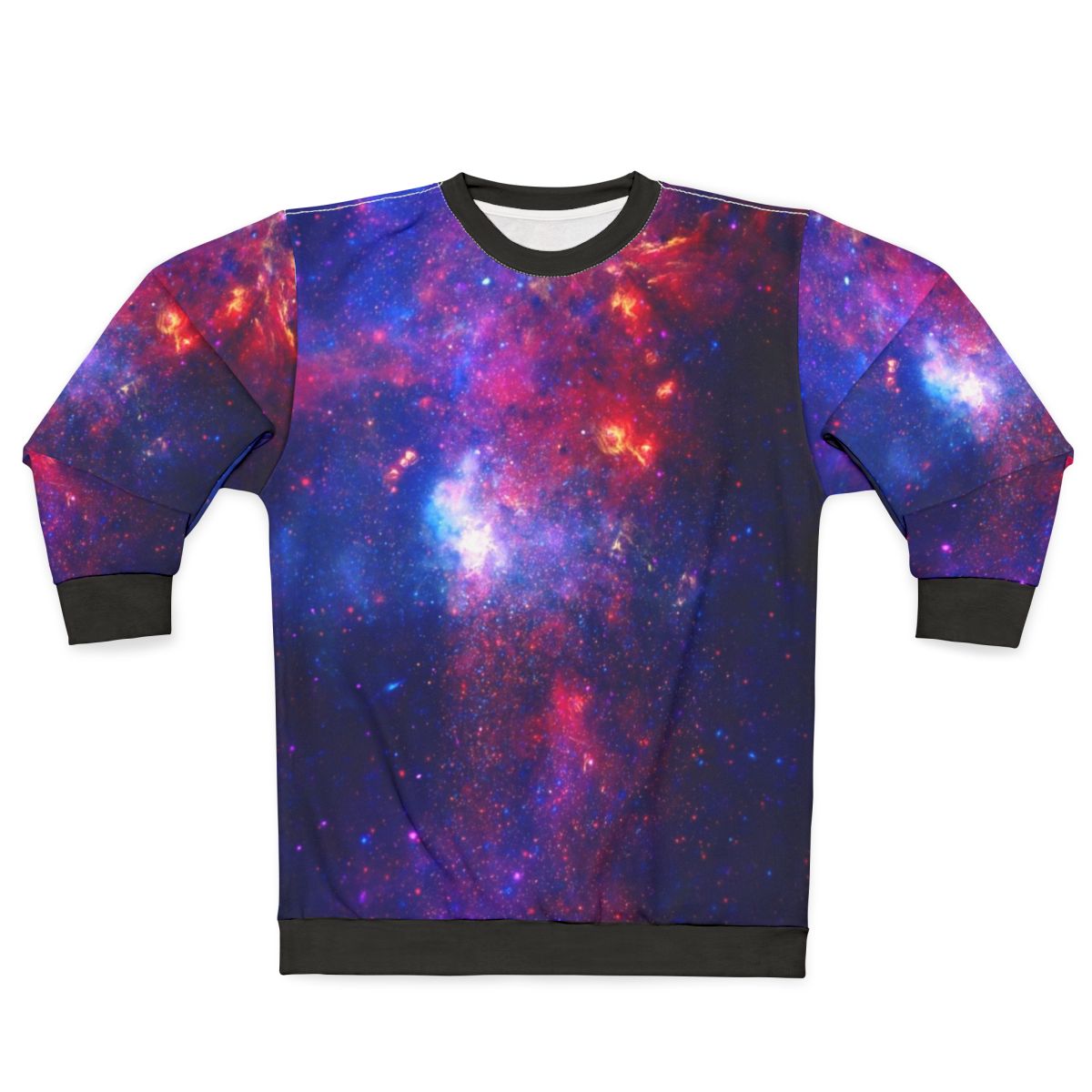 Cosmic Composite Sweatshirt with Galaxy and Nebula Design
