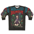 Cosmic Laughter Psychedelic Sweatshirt with Anime Horror Design