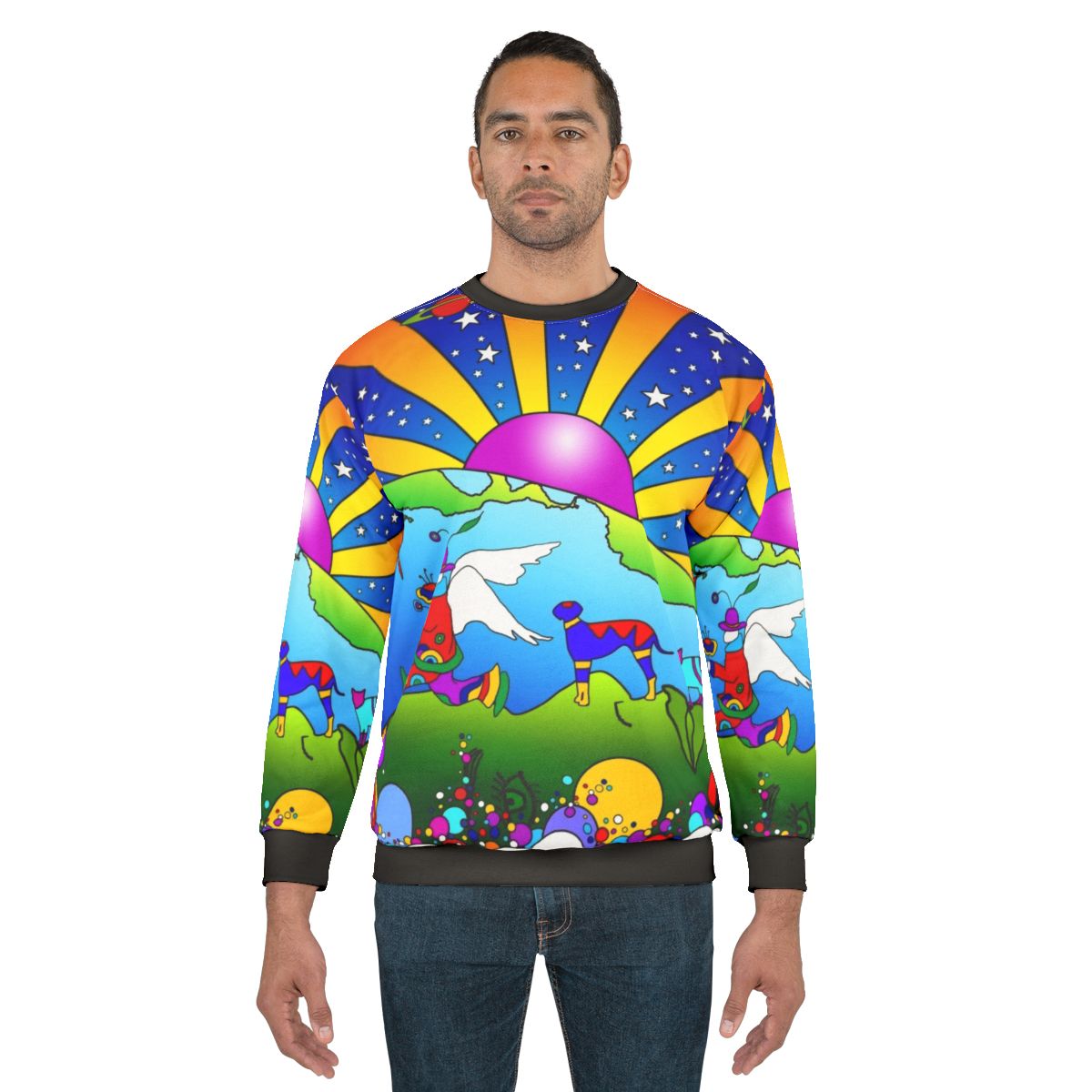 Cosmic Pet World Psychedelic Sweatshirt