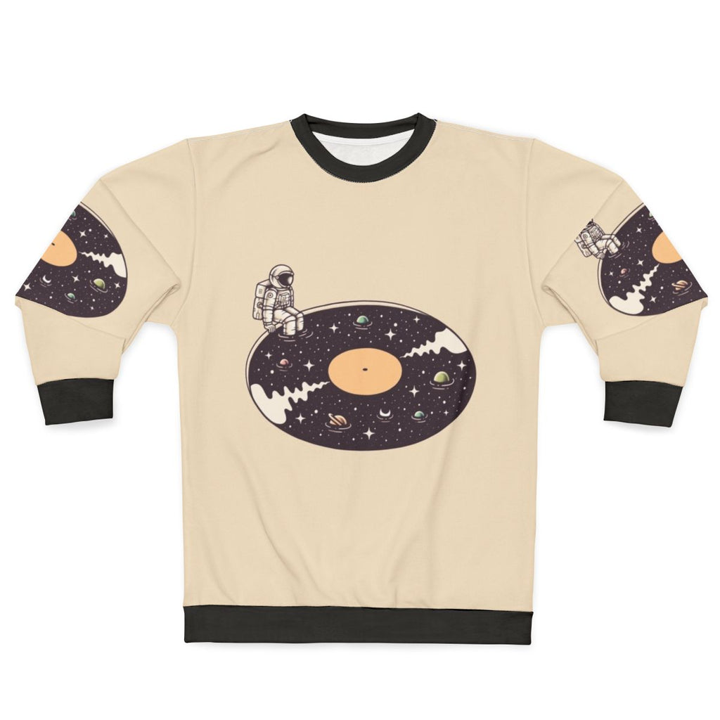 Cosmic Sound Sweatshirt with Astronaut and Space Themed Design