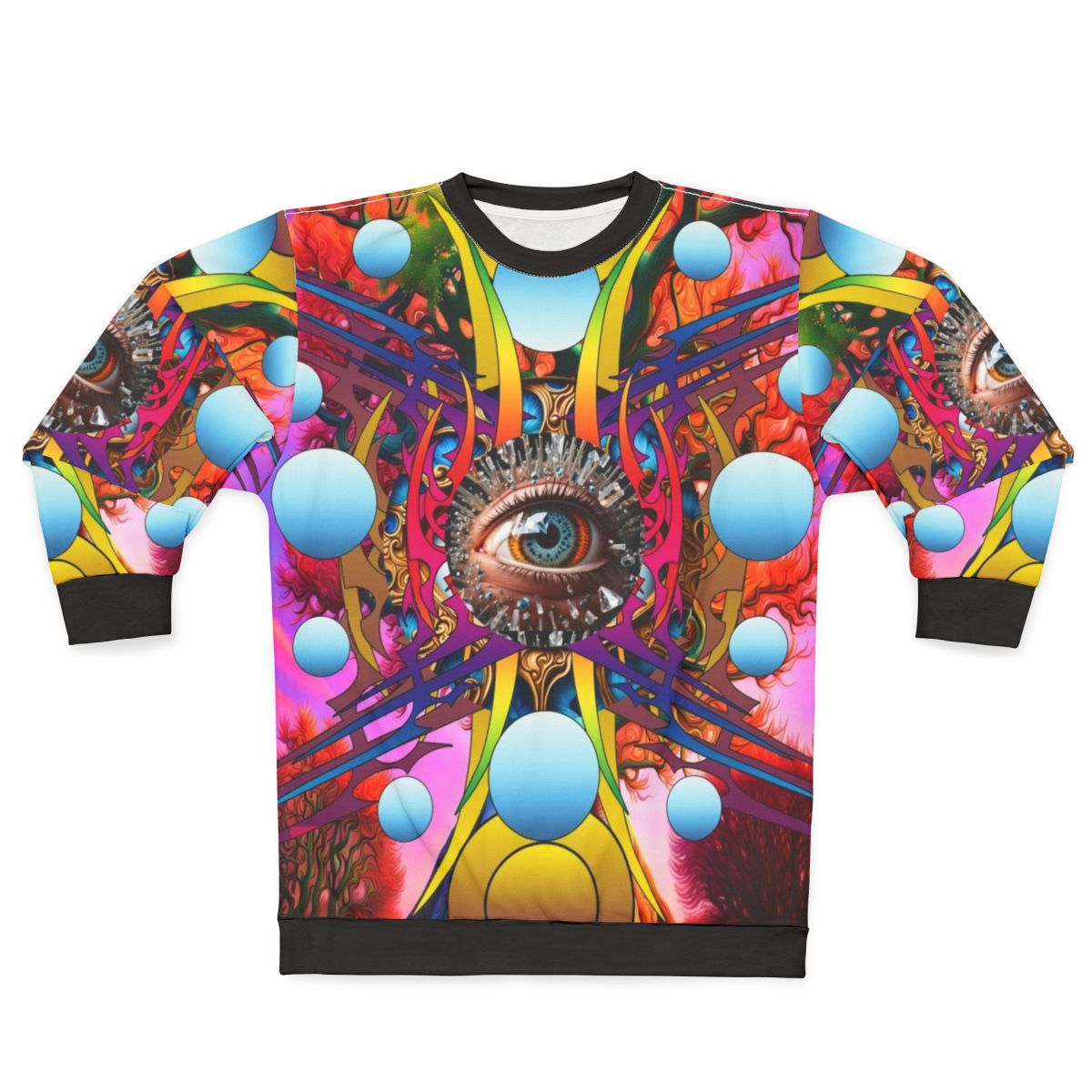 Cosmic Tree Sweatshirt featuring nature-inspired abstract design