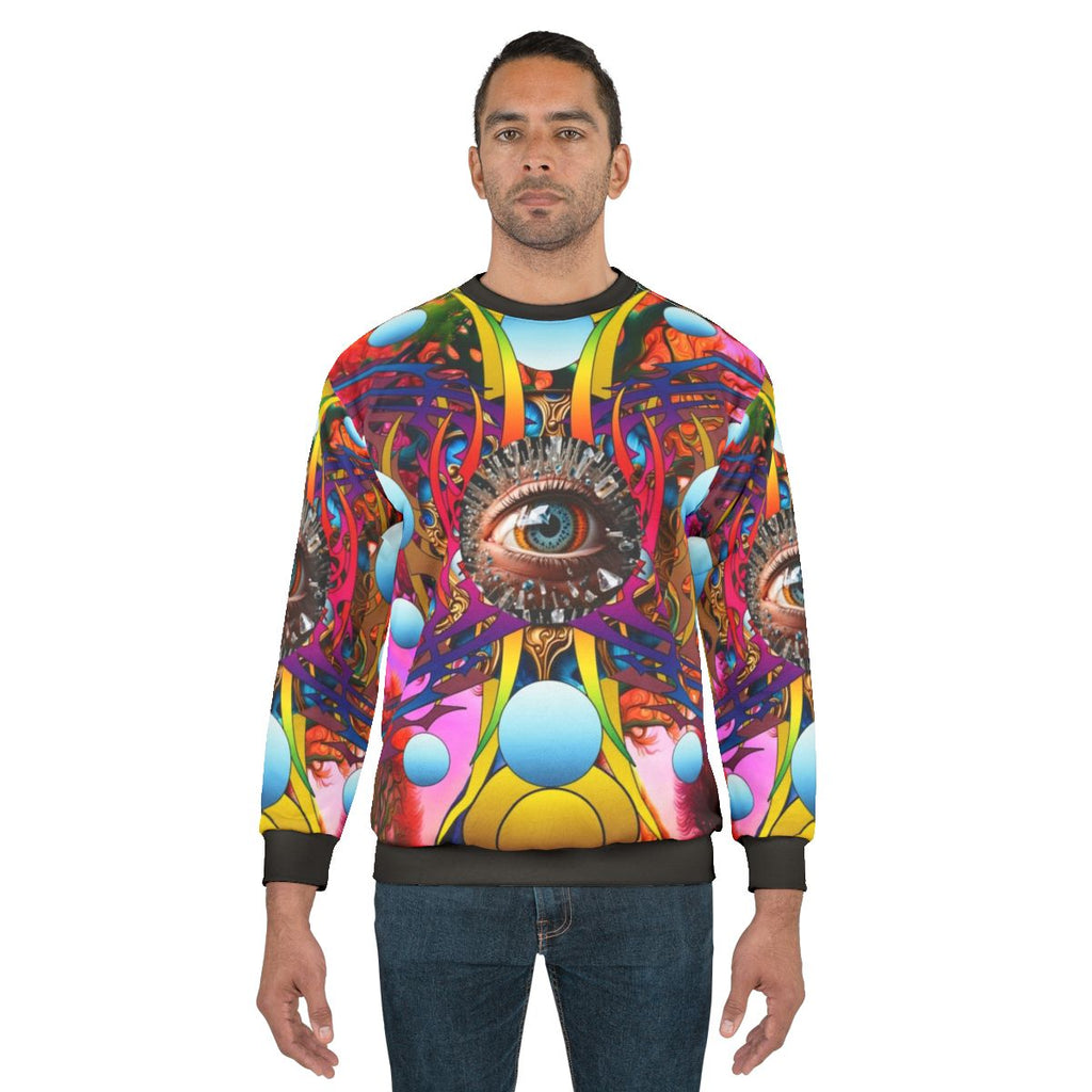 Cosmic Tree Sweatshirt featuring nature-inspired abstract design