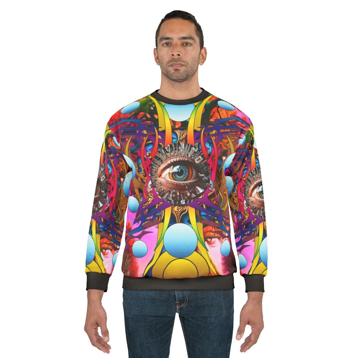 Cosmic Tree Sweatshirt featuring nature-inspired abstract design
