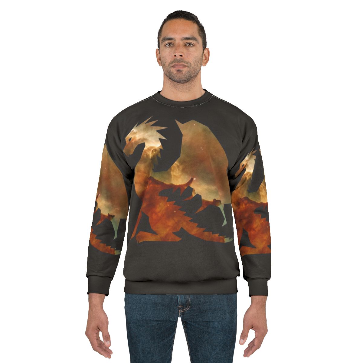 Cosmic Watercolor Legendary Dragon Sweatshirt