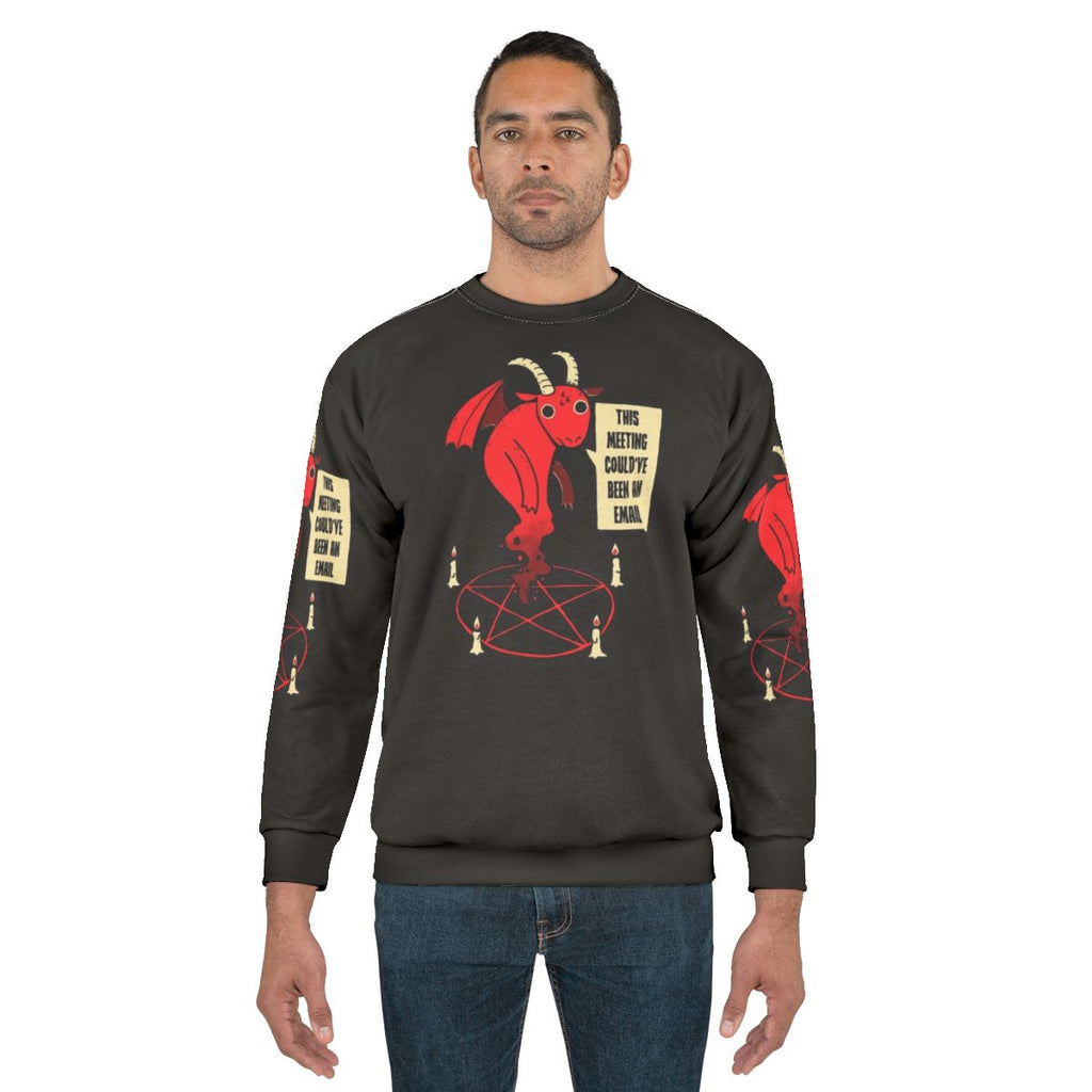Vintage "Could Have Been An Email" Sweatshirt with Creepy Graphic
