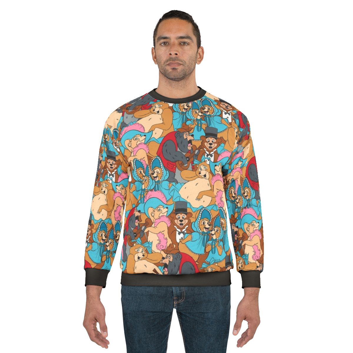 Vintage Country Bear Jamboree Pattern Sweatshirt