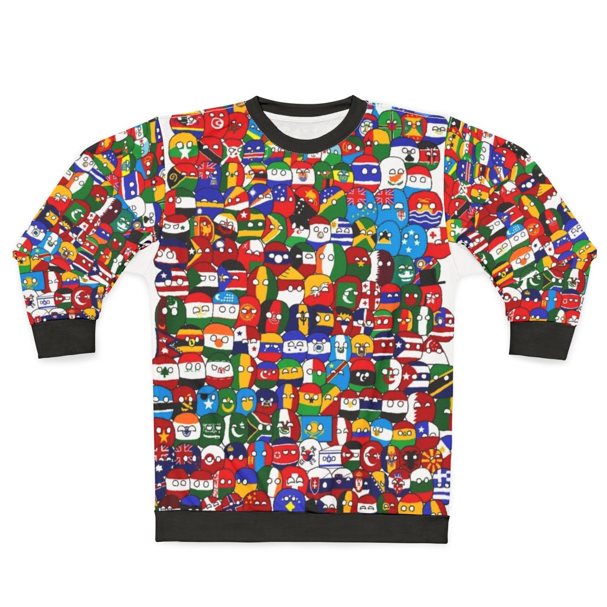 Countryball sweatshirt featuring a globe design