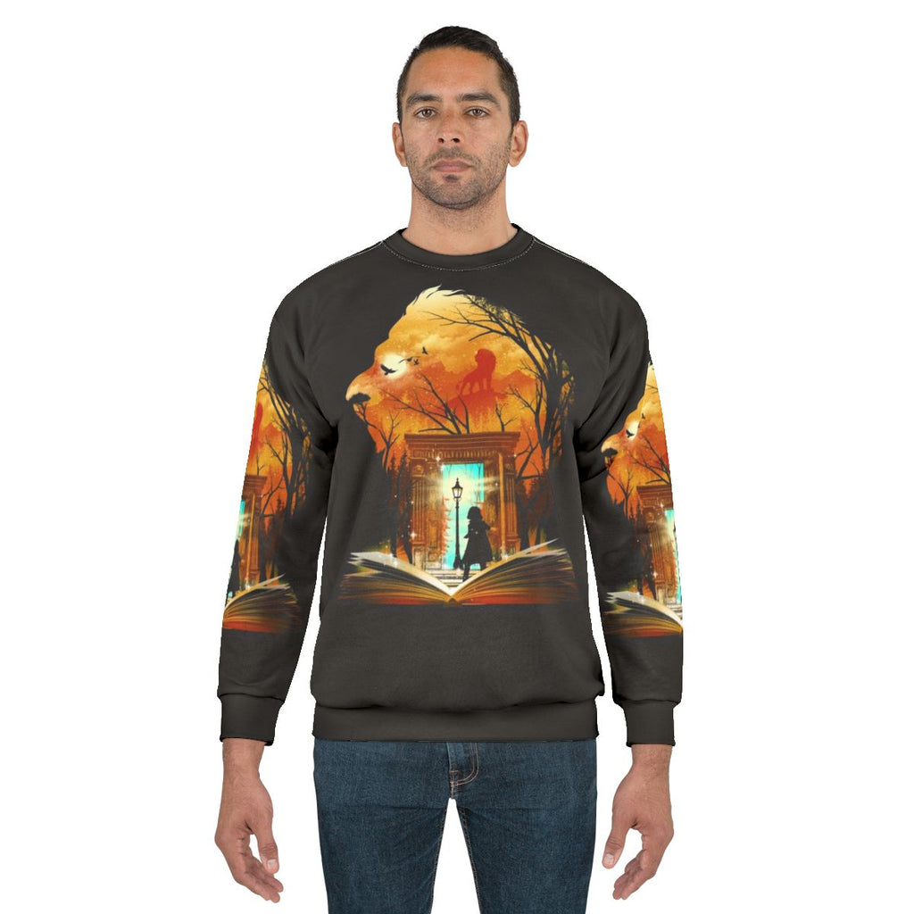 Courage Dear Heart Narnia-Inspired Book Lover Sweatshirt