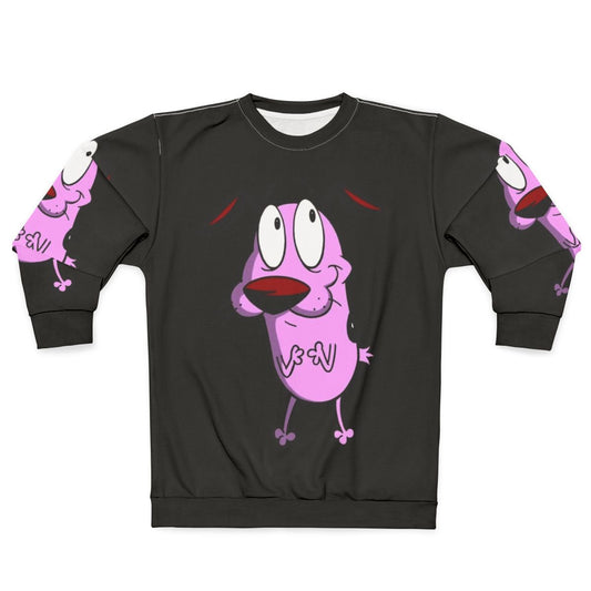Courage the Cowardly Dog Sweatshirt with Anthropomorphic Dog