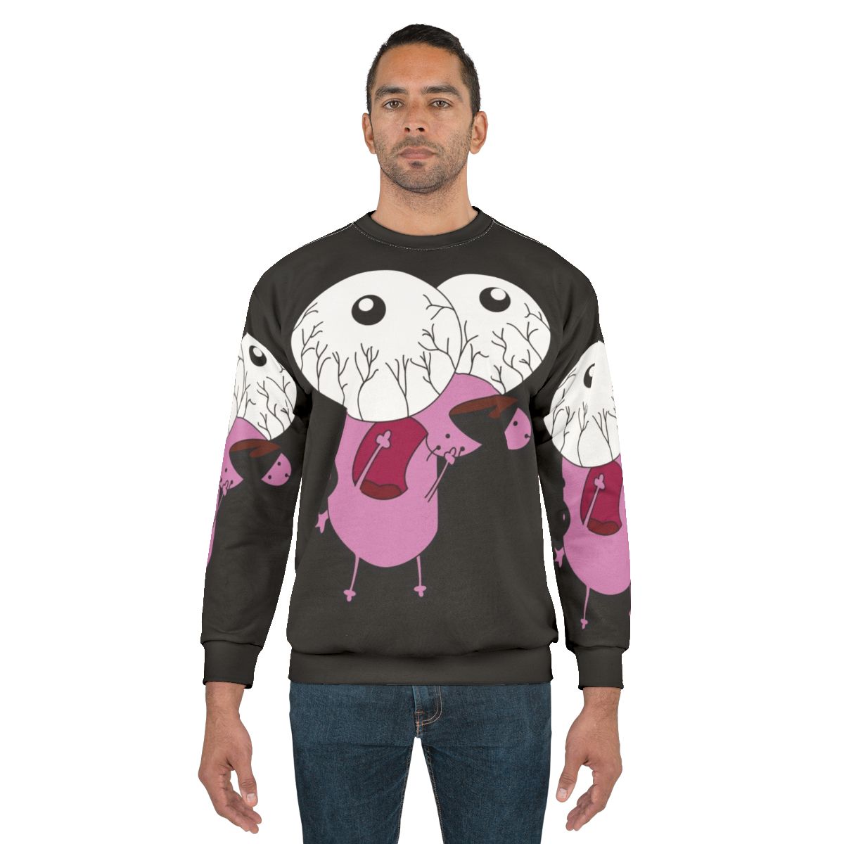 Courage The Cowardly Dog Themed Sweatshirt