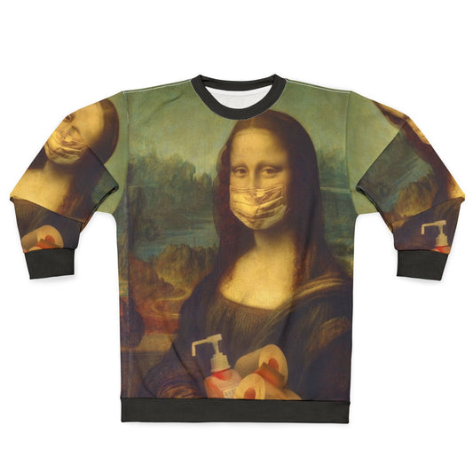 Mona Lisa Covid-19 Comic Sweatshirt