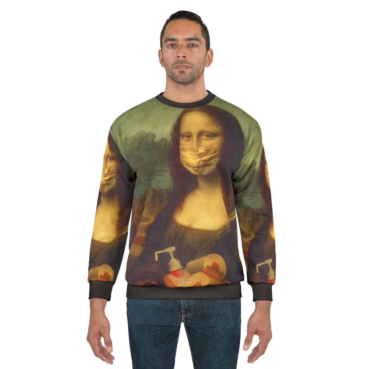Mona Lisa Covid-19 Comic Sweatshirt