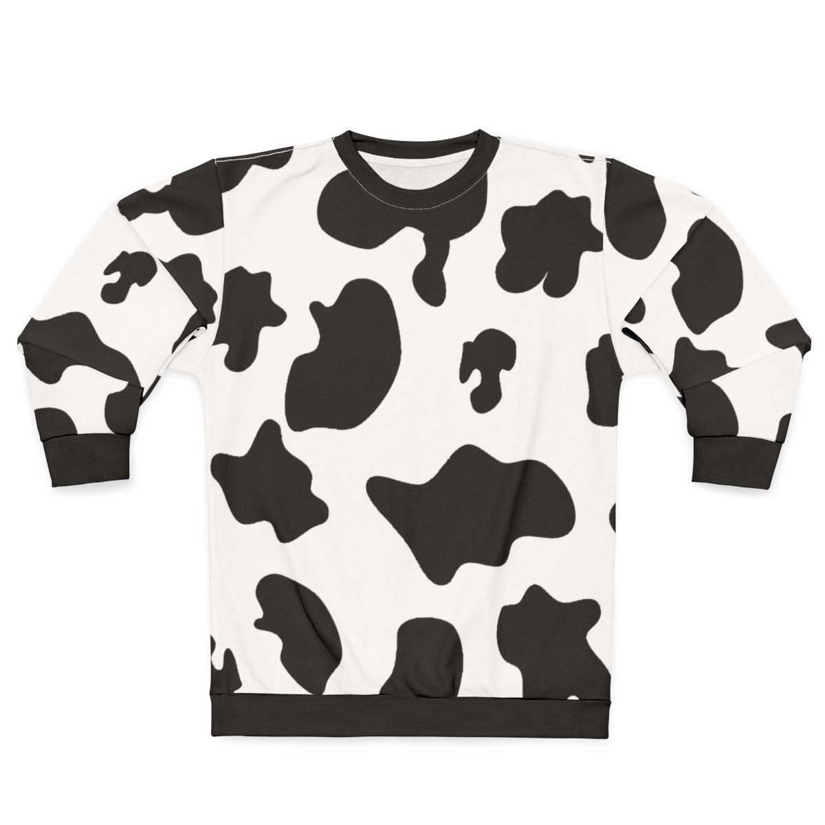 Cow pattern animal print cozy sweatshirt