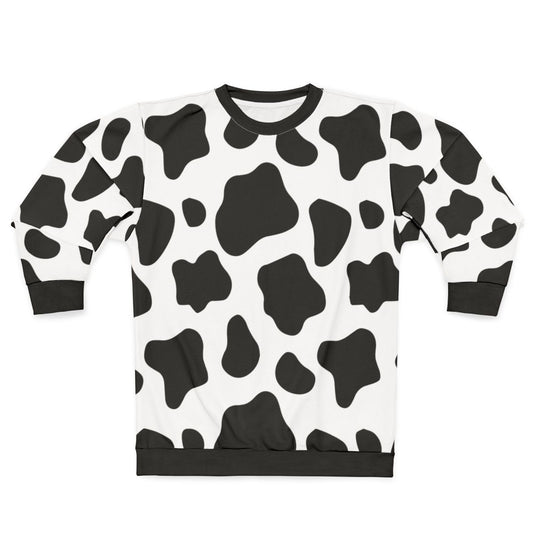 Cow spots pattern sweatshirt