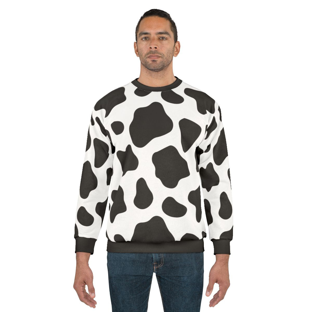 Cow spots pattern sweatshirt