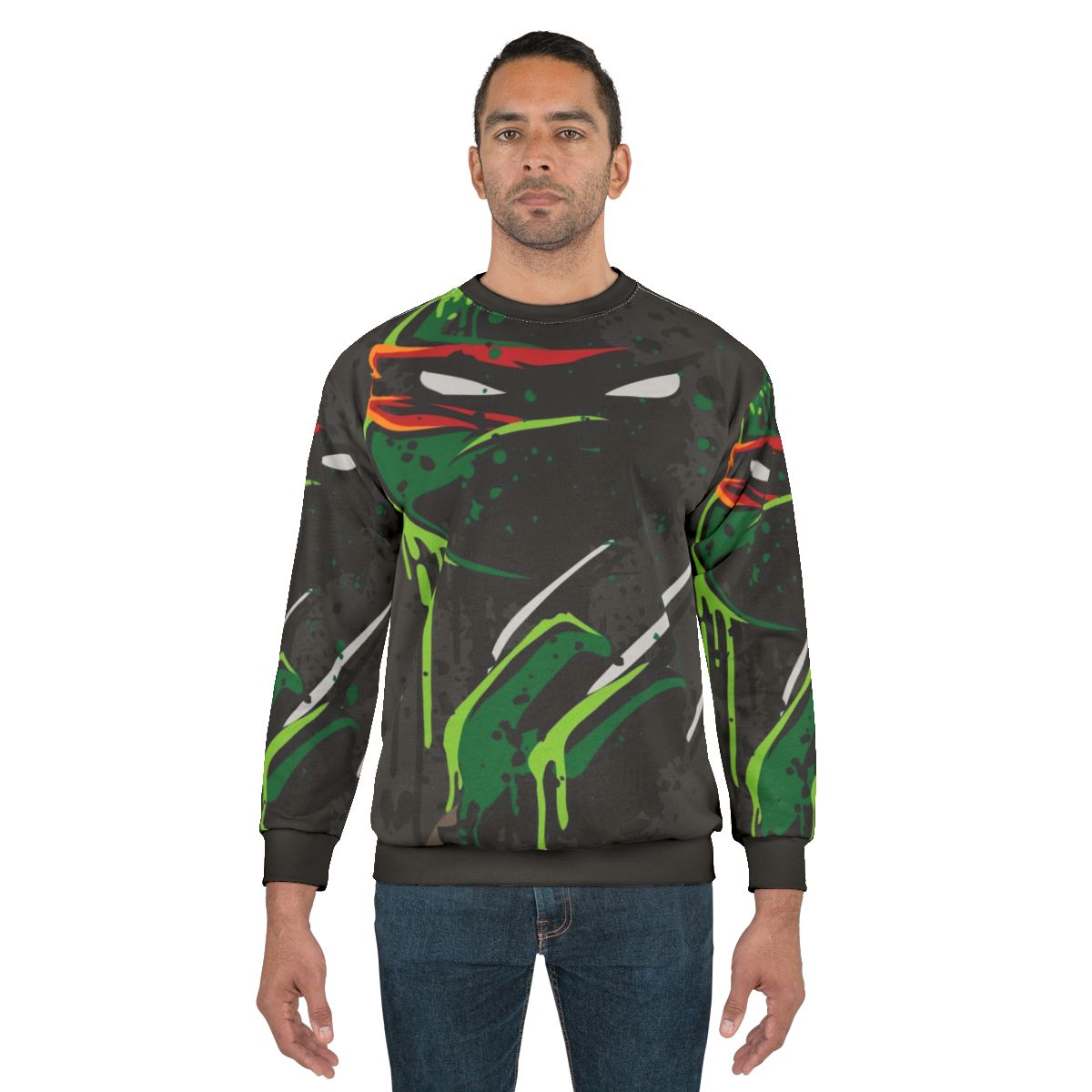 Raphael TMNT Ninja Turtle Cowabunga Sweatshirt