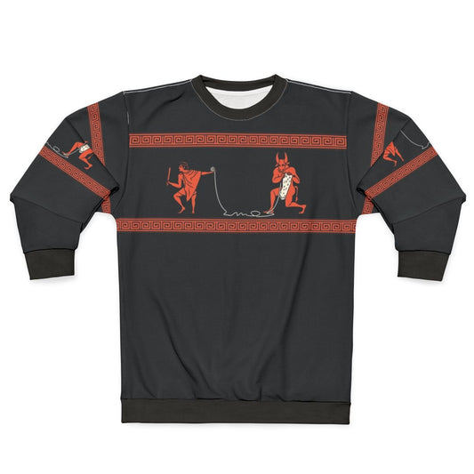 Handcrafted Minotaur Sweatshirt with Greek Mythology Design