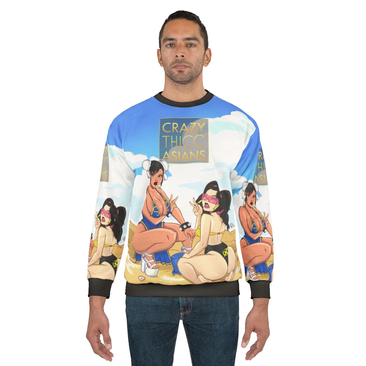 Crazy Thicc Oversized Graphic Sweatshirt