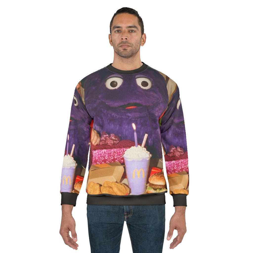 Creepy Grimace Birthday Sweatshirt