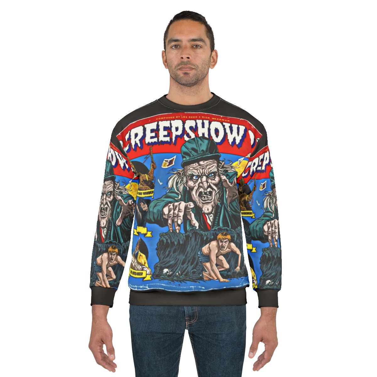 Creepshow 2 Sweatshirt featuring horror movie graphics