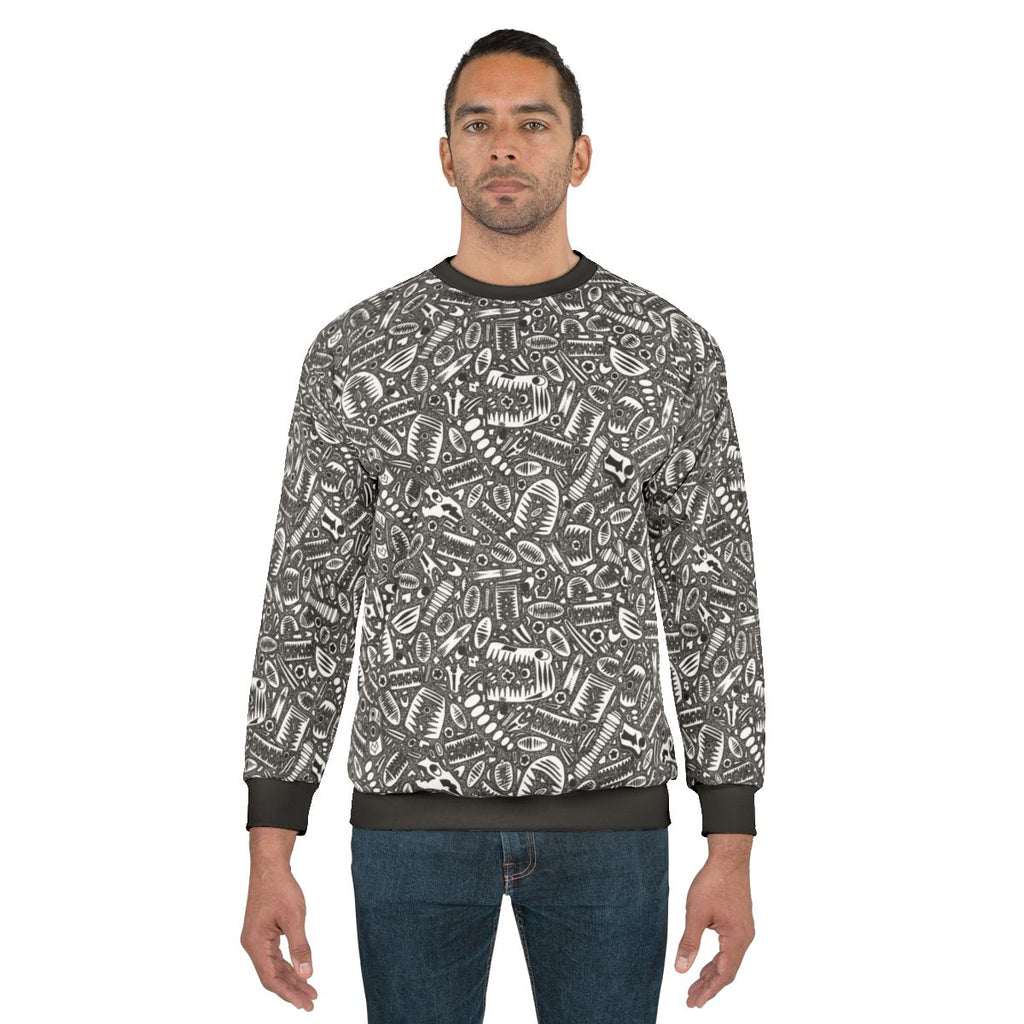 Crinoid Fossil Teapot Pattern Sweatshirt