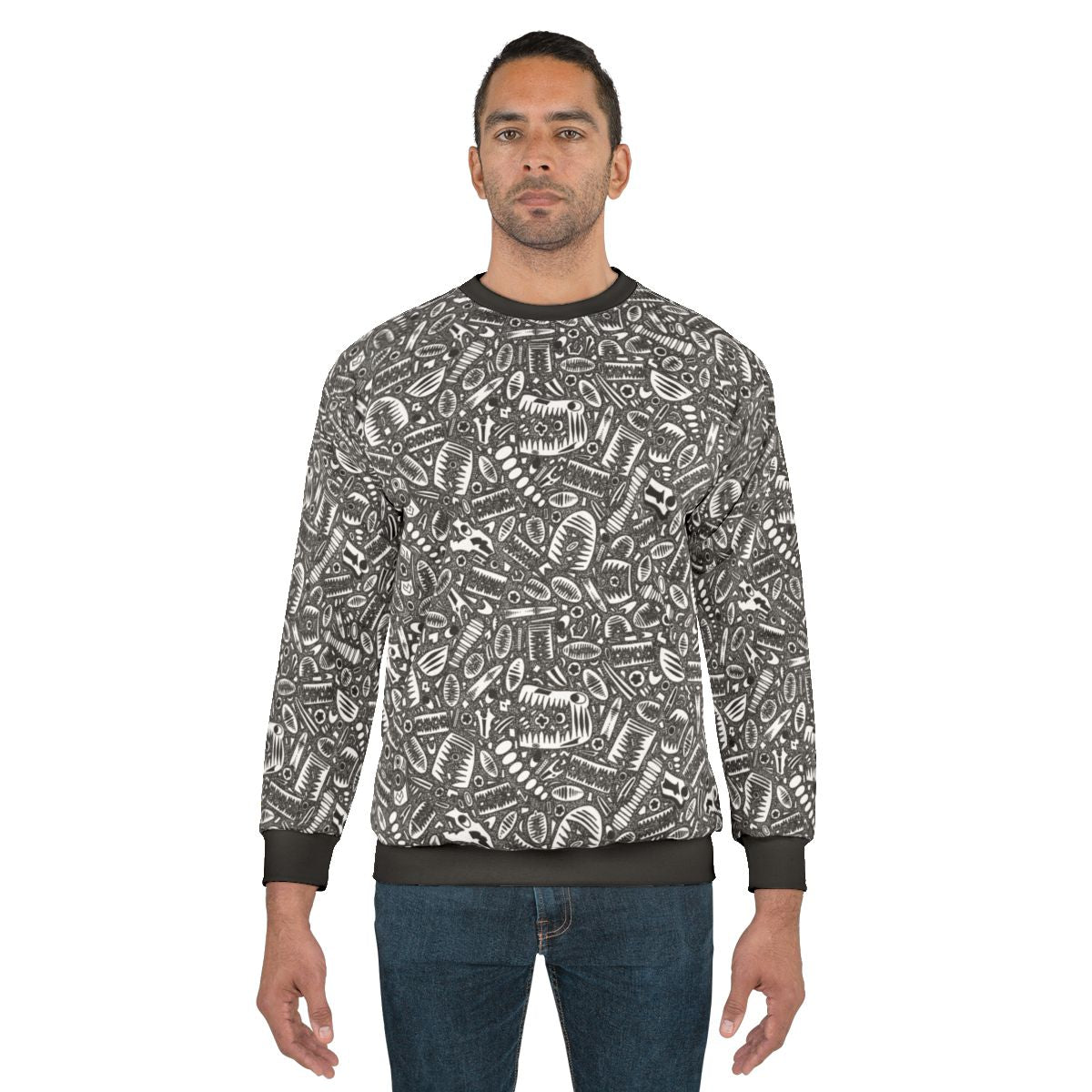 Crinoid Fossil Teapot Pattern Sweatshirt