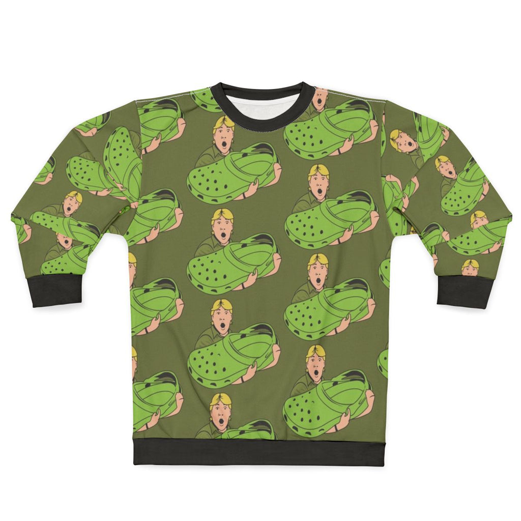 Croccy Sweatshirt, an Australian-inspired crocodile-themed apparel